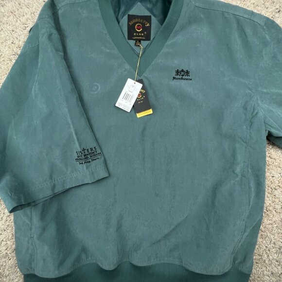 NWT Monterey Club Pullover Windbreaker Jacket Mens XL Green HURSTBOURNE GOLF KY - Picture 8 of 12